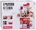 Spraying Kitchen (121pcs)  H-103cm (Burgundy)