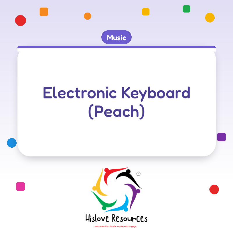 Electronic Keyboard (Peach)