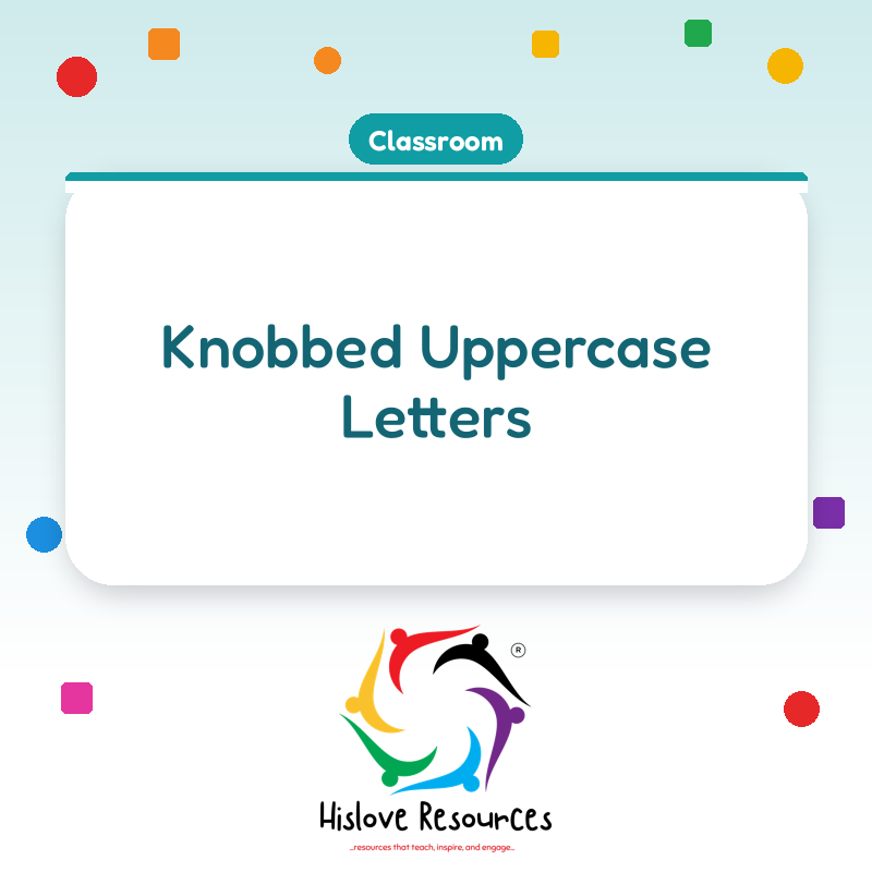 Knobbed Uppercase Letters