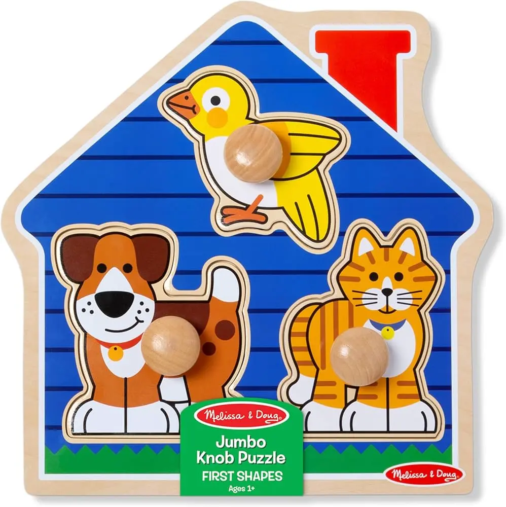 Melissa & Doug Jumbo Knob Puzzle-HOUSE PET