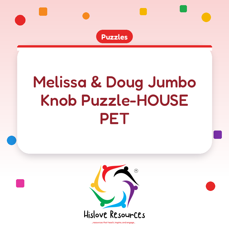 Melissa & Doug Jumbo Knob Puzzle-HOUSE PET