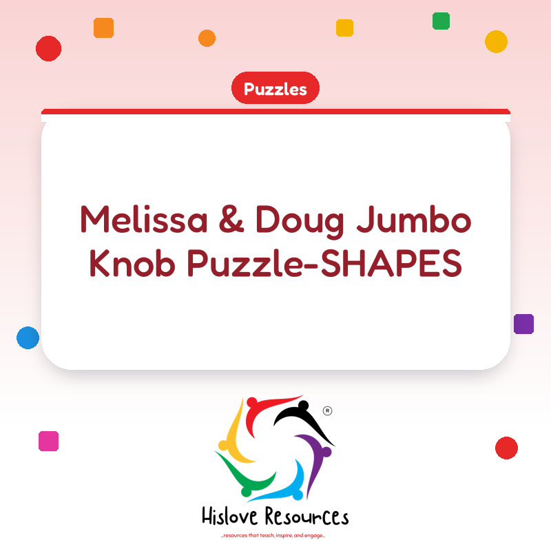 Melissa & Doug Jumbo Knob Puzzle-SHAPES