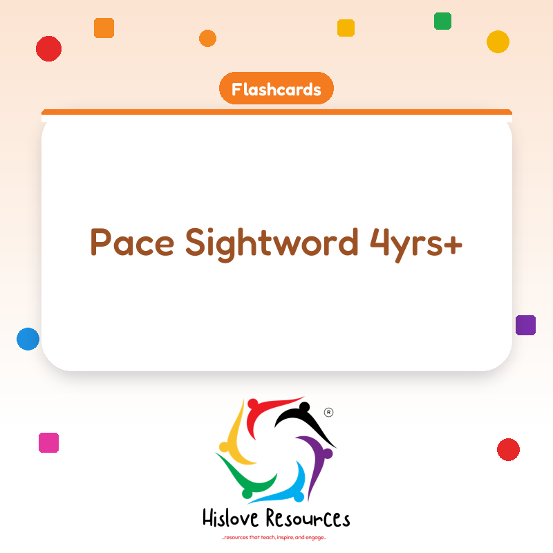Pace Sightword 4yrs+