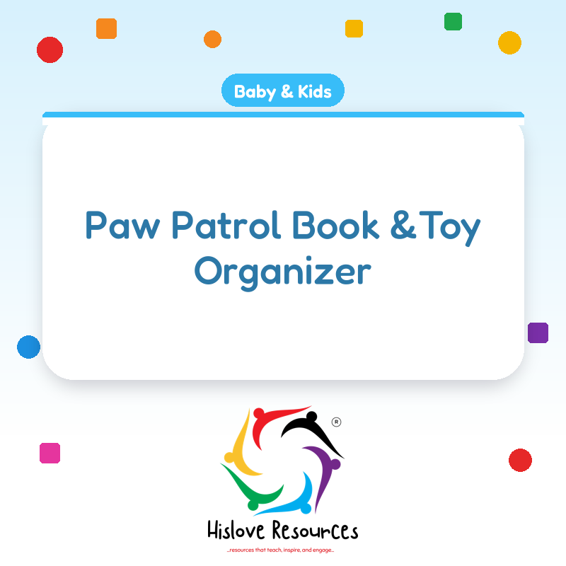 Paw Patrol Book &Toy Organizer