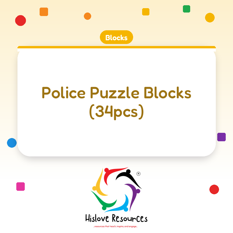Police Puzzle Blocks (34pcs)