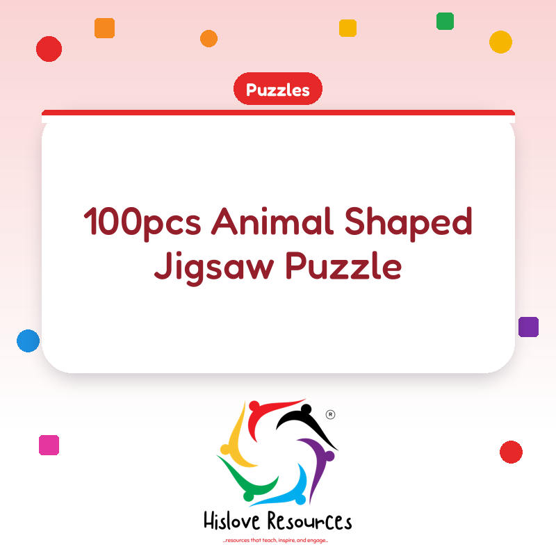 100pcs Animal Shaped Jigsaw Puzzle