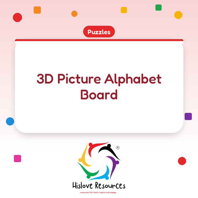 3D Picture Alphabet Board
