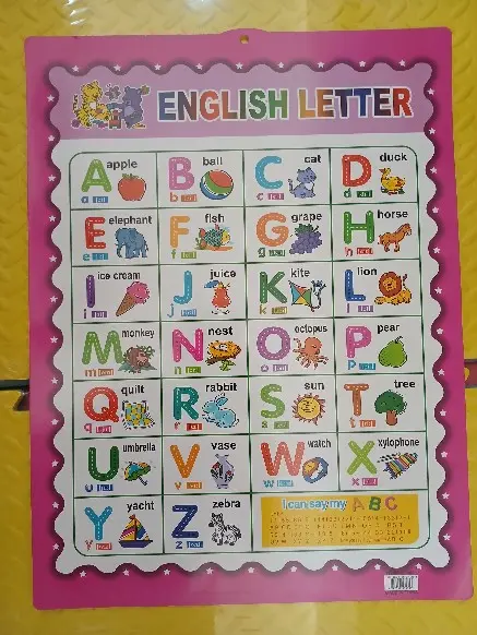 English Letter Wallchart