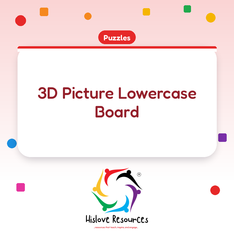 3D Picture Lowercase Board