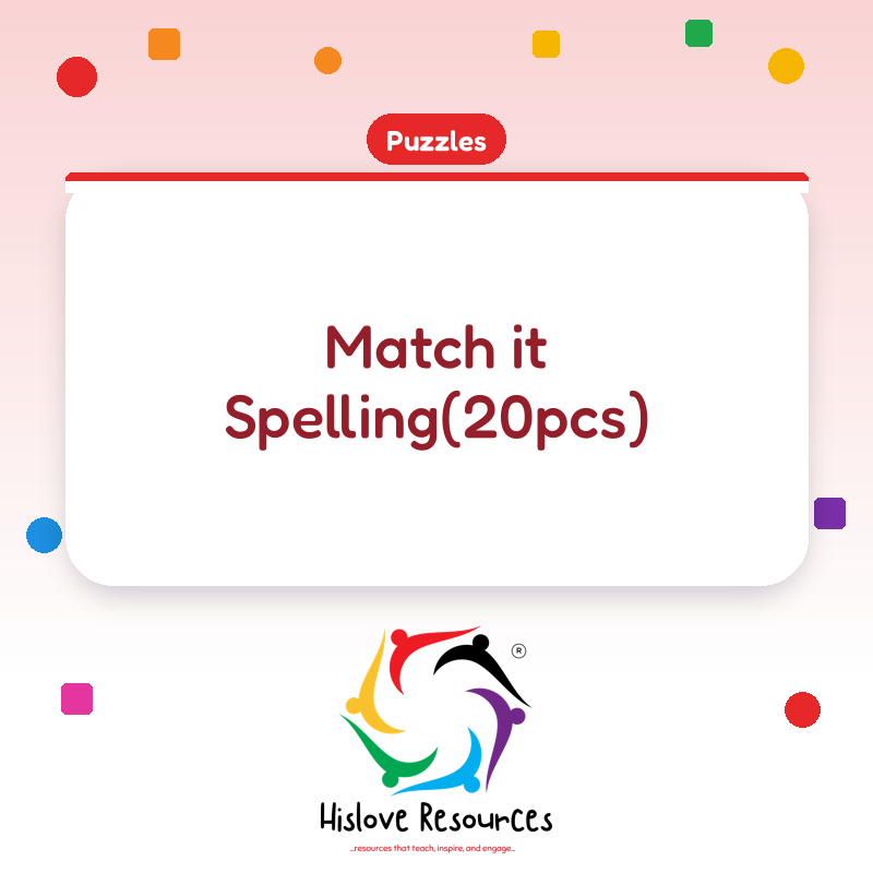 Match it Spelling(20pcs)