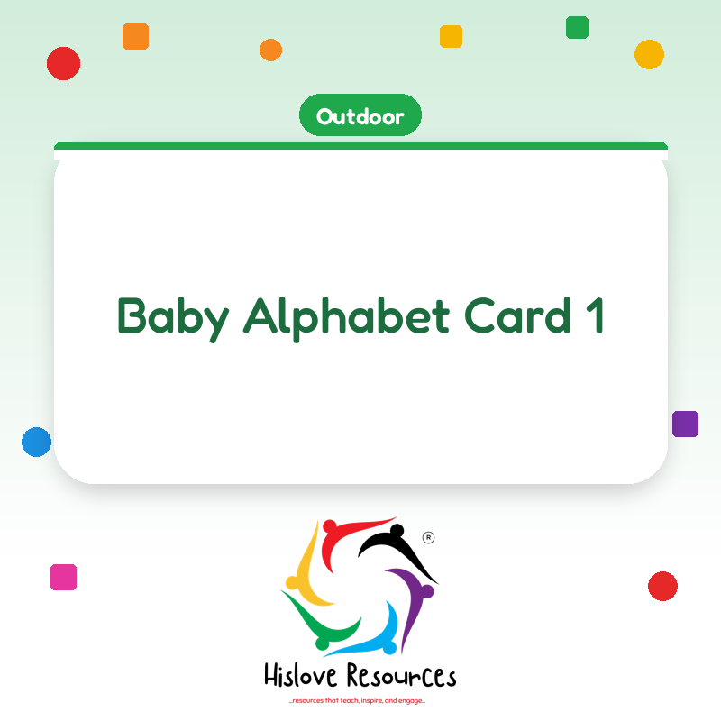 Baby Alphabet Card 1