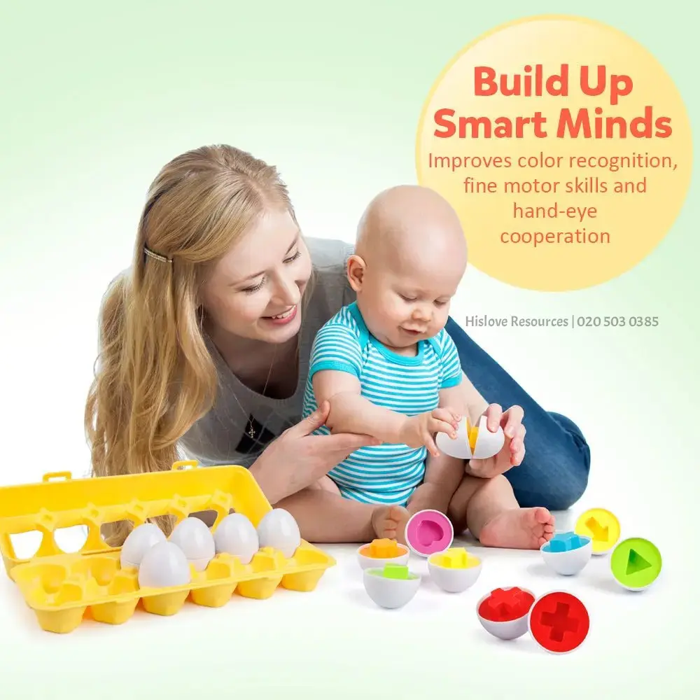 Shape & Colour Pairing Eggs
