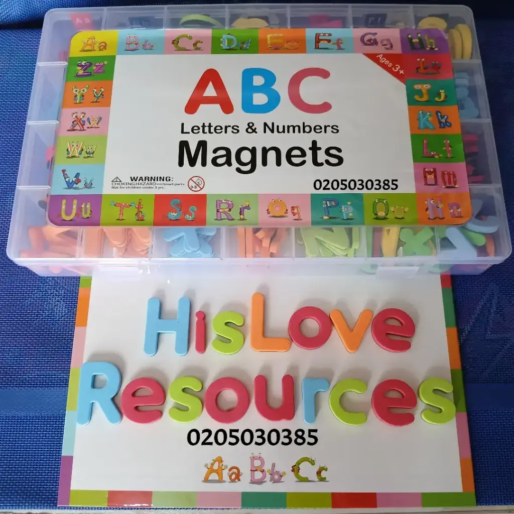 Magnetic  Letters and Numbers