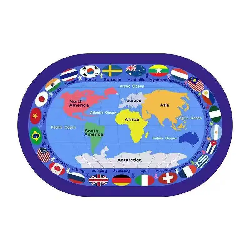 Classroom Rug (World map)