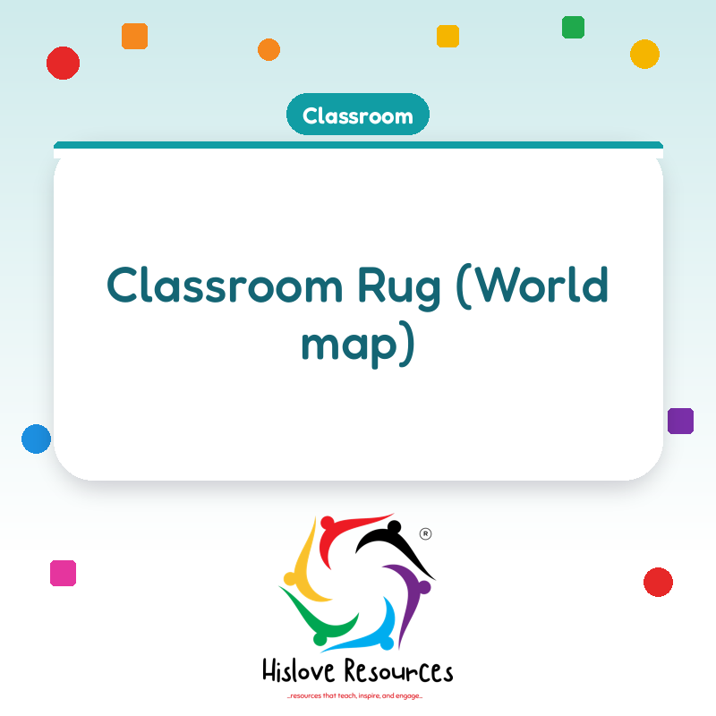 Classroom Rug (World map)