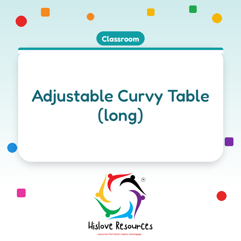 Adjustable  Curvy Table (long)