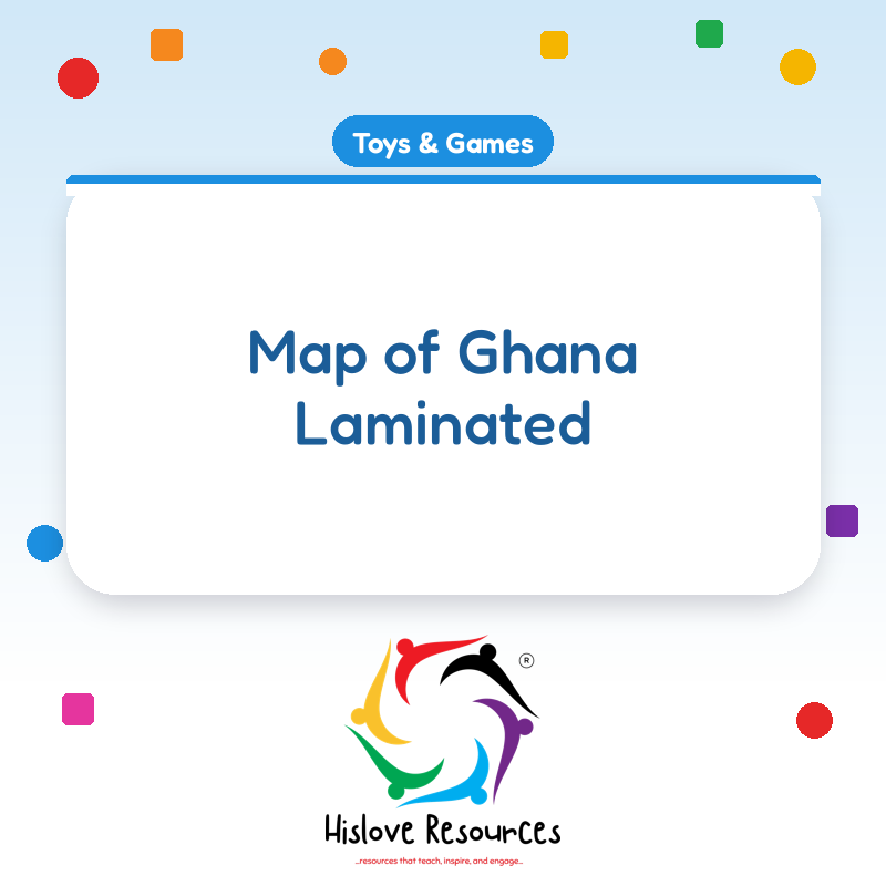 Map of Ghana Laminated