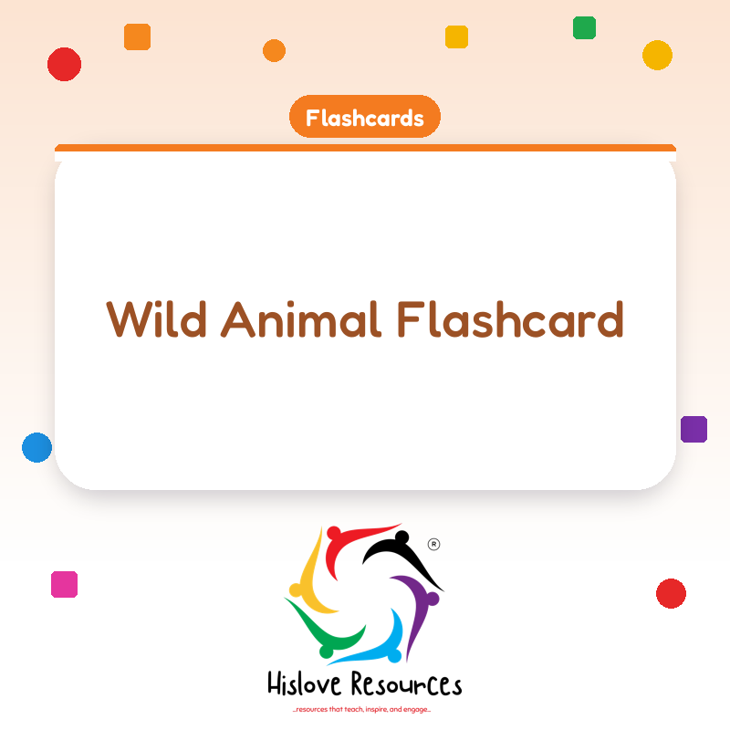 Wild Animal Flashcard