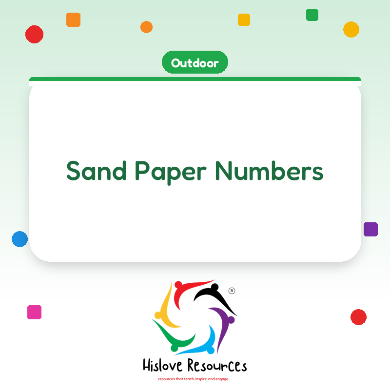 Sand Paper Numbers