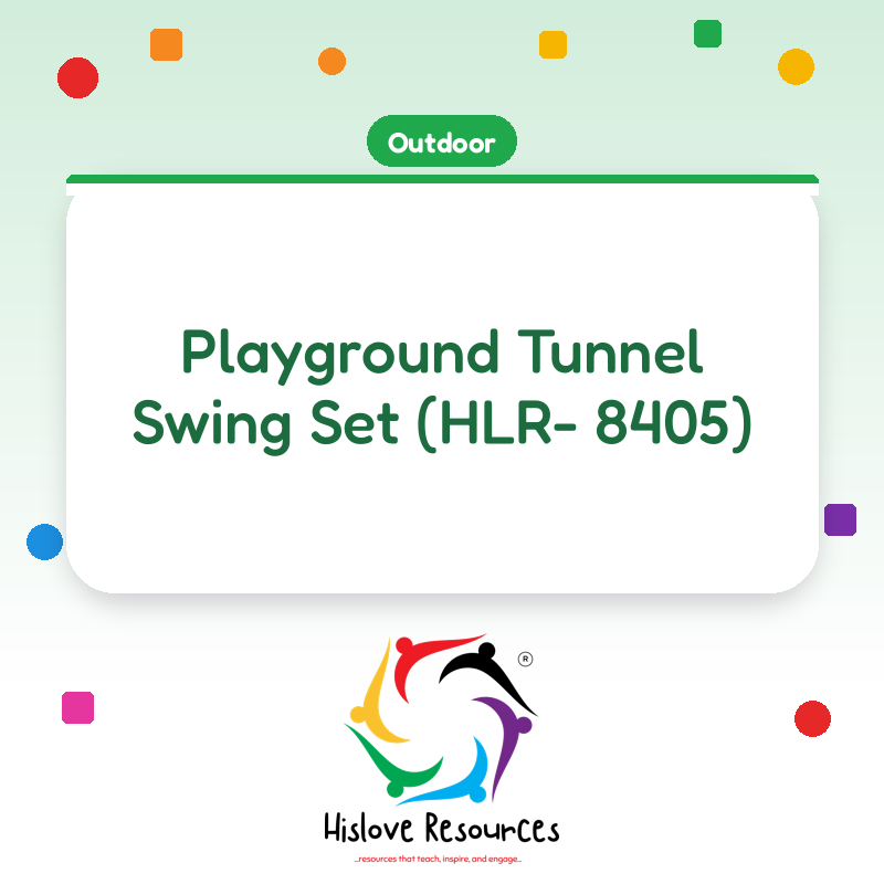Playground Tunnel Swing Set  (HLR- 8405)