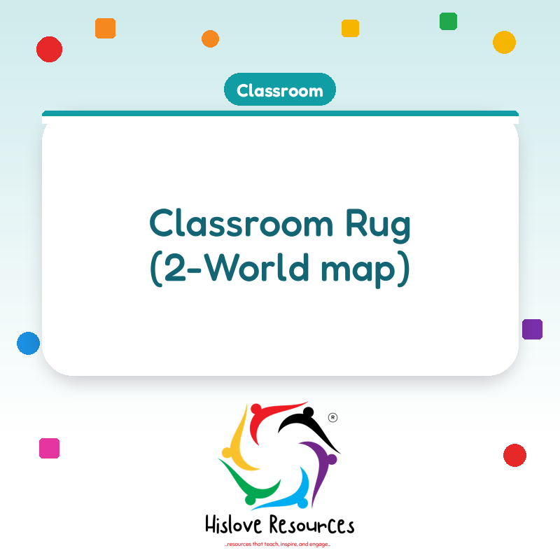 Classroom Rug (2-World map)