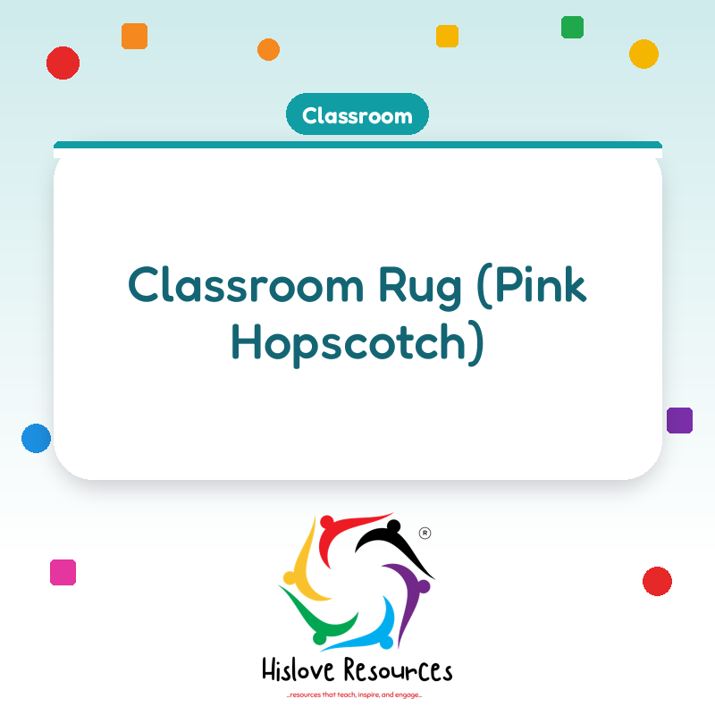 Classroom Rug (Pink Hopscotch)
