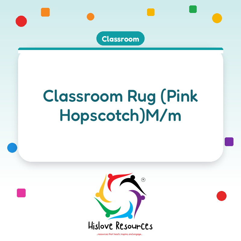 Classroom Rug (Pink Hopscotch)M/m