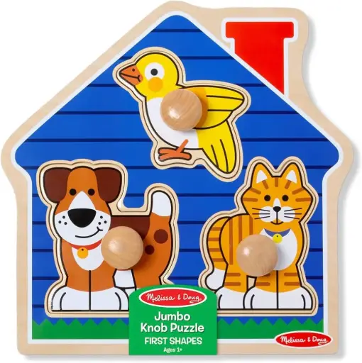 Melissa & Doug Jumbo Knob Puzzle-HOUSE PET