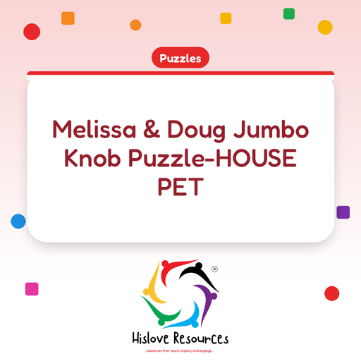 Melissa & Doug Jumbo Knob Puzzle-HOUSE PET