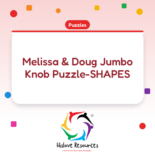 Melissa & Doug Jumbo Knob Puzzle-SHAPES