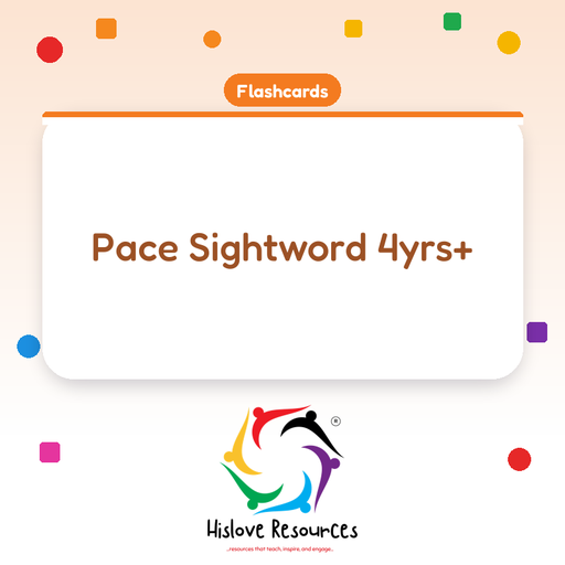 Pace Sightword 4yrs+