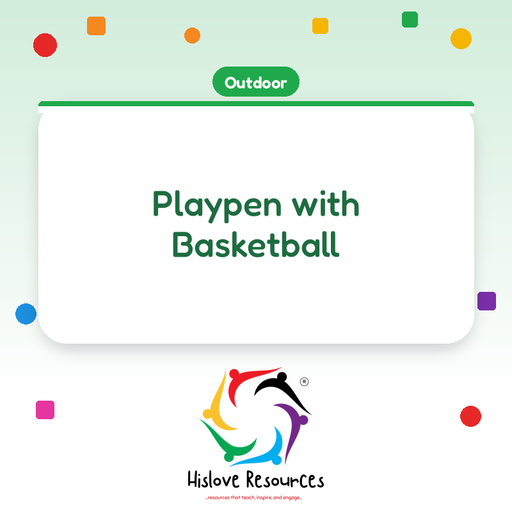 Playpen with Basketball