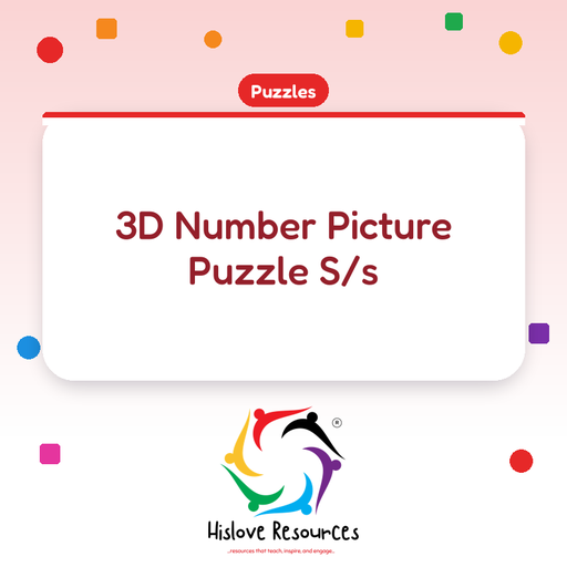 3D Number Picture Puzzle S/s