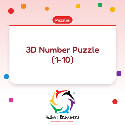 3D Number Puzzle (1-10)