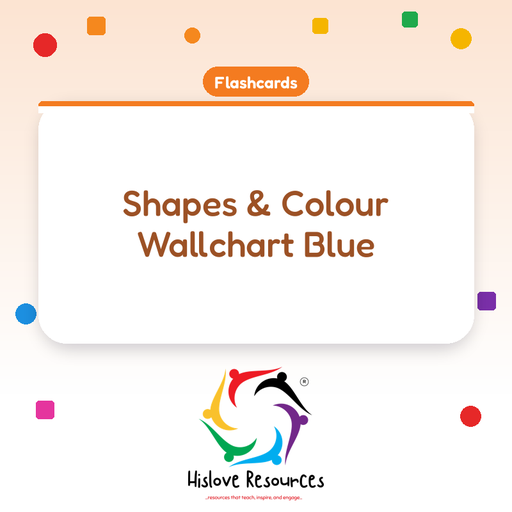 Shapes & Colour Wallchart Blue