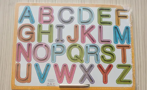Alphabet tracing board