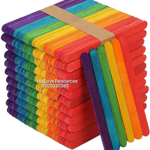 Popsicle Sticks (multi-colored) 
