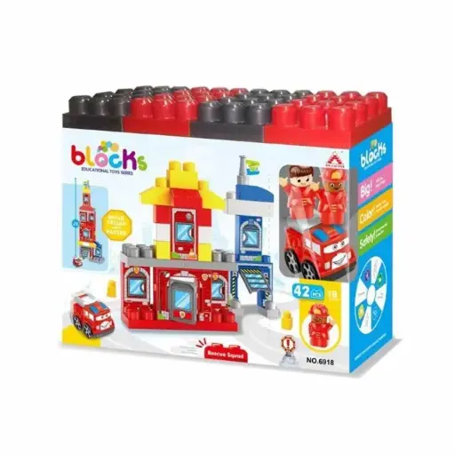42pcs Lego Fire Station (Red)