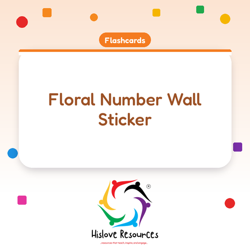 Floral Number Wall Sticker