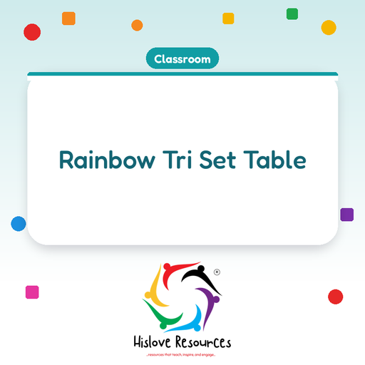 Rainbow Tri Set Table
