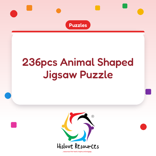 236pcs Animal Shaped Jigsaw Puzzle