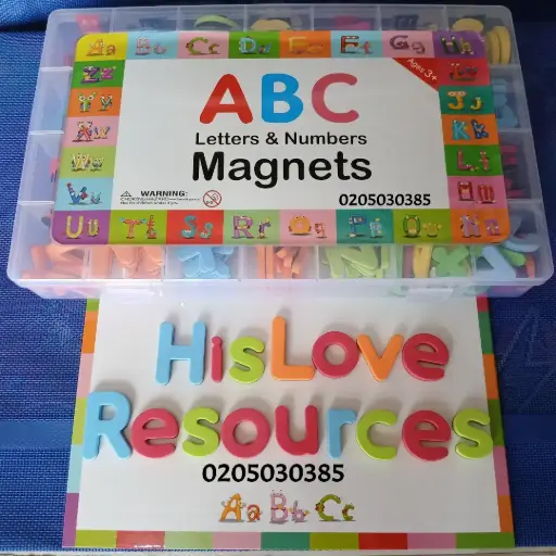 Magnetic  Letters and Numbers