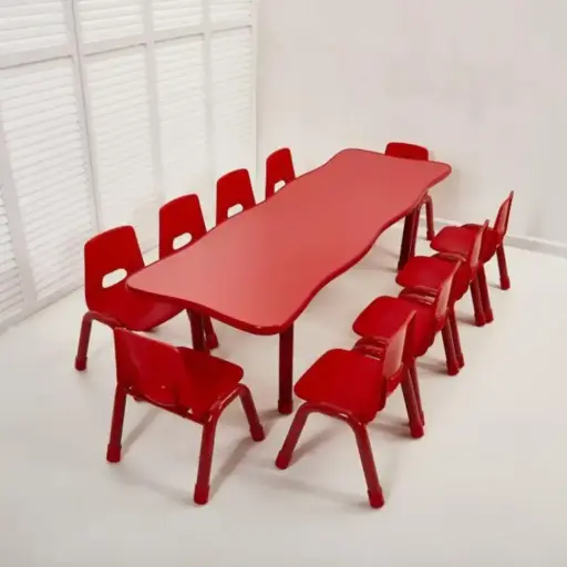 Adjustable  Curvy Table (long)
