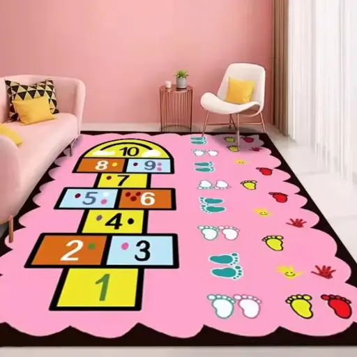 Classroom Rug (Pink Hopscotch)