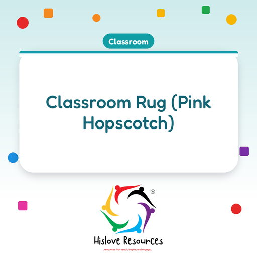 Classroom Rug (Pink Hopscotch)